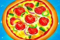 Klicka på pizzan för att bygga ditt imperium