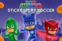 Sticky Splat Soccer är ett roligt spel med triohjältarna!