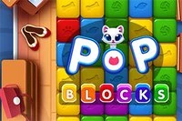 Poppa block som matchar i färg och ligger bredvid varandra
