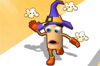 I detta racingspel är ditt mål att producera så mycket popcorn som möjligt
