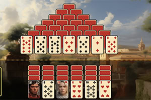 Spela Pyramid Solitaire i antikens Rom