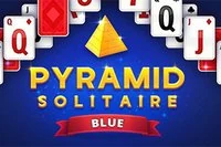 Utforska siffrornas värld i Pyramid Solitaire Blue