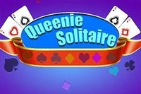 Flytta alla kort till de fyra stiftelserna i spelet Queenie Solitaire