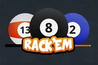 RackEm är ett roligt 8-ball biljardspel för 2 spelare online