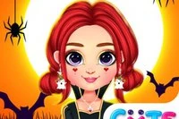 Välkommen till spelet Rainbow Girls Halloween Salon