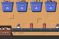 Enkel spel för att lära sig om återvinning