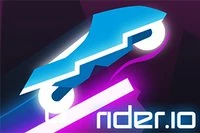 Tävla mot andra spelare i Rider.io och gör galna hopp för att utmana dina