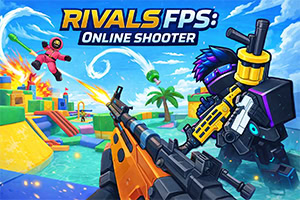 Snabba online-strider i det blockiga skjutspelet Rivals FPS