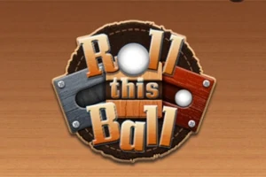 Texten Roll this Ball visas i mitten med metall- och träplankor i bakgrunden