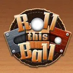 Texten Roll this Ball visas i mitten med metall- och träplankor i bakgrunden
