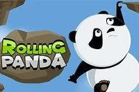 Hjälp pandan att fly tunneln genom att hoppa och rulla från plattform till