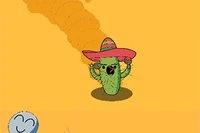 Hjälp kaktusen Saguaro att jogga utan att krocka med sina ballongvänner