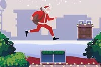 Tomten levererar nu julklappar med parkour