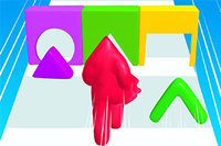 Shape Transform: Blob Racing är ett avslappnat spring-spel