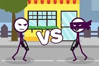 Duellera mot andra streckgubbar i detta roliga online skjutspel