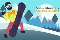 Hoppa över hinder i ett enkelt snowboardspel med ett tryck