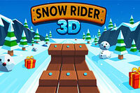 Se hur långt du kan åka i Snow Rider 3D på snabba, roliga och farliga isbackar