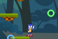 Spela som Sonic, hoppa upp på plattformarna och samla alla ringar