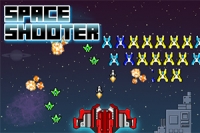 Återupplev arkadens spänning och styr ett rymdskepp i Space Shooter