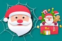 Svinga Spider Santa, undvik hinder, rädda honom!