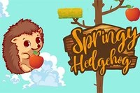 Springy Hedgehog är ett gulligt hopp-spel