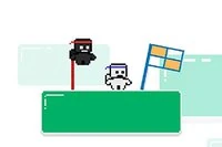 Du och din vän måste överleva i stickman-världen och vara mycket försiktiga