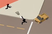 Försök att bli sista överlevande stickman i detta galna online battle