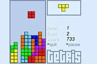 Spela rundor i det klassiska Tetris-spelet