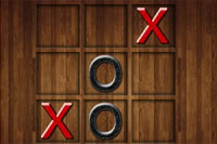 Placera tre markeringar i rad för att vinna i detta spel för två spelare