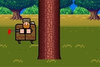 Timberman är ett klassiskt arkadspel i avslappnad stil