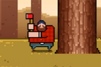 Timberman är ett beroendeframkallande poängspel i retrostil