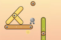 Kan du styra plattan eller bollen till emojis-smiley utan att falla av kanten