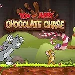 Tom and Jerry: Chocolate Chase Tom och Jerry jagar varandra i en godisvärld med choklad och polkagrisar