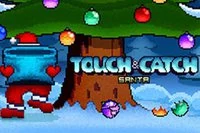 Tomten har ont om julpynt. Det är en  precis under  för spelet Touch & Catch: