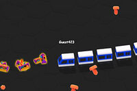 TrainWar.io 3D är ett färgstarkt och spännande slithering tågäventyr i 3D