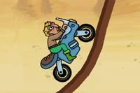 Modig motorcyklist tar sig an världens tuffaste banor