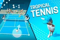 Tropical Tennis är ett roligt och beroendeframkallande enkelt sportspel