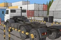 3D lastbilparkering simulatorspel
