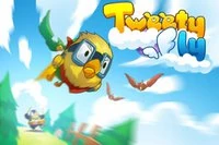 Gå med i äventyret med lilla Tweety fågel
