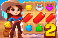 Wild West Match 2 tar dig till den spännande Guldrush-eran i Vilda Västern