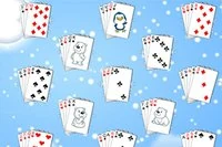 Vinter i detta Solitaire-spel, skapa högar på de 4 högarna från Ess till