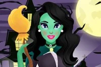 Anpassa fyra häx-tjejer i detta roliga makeover-spel!