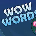 Texten WOW WORDS syns tillsammans med ett pussel av bokstäverna P, Y, P, H, A i en cirkelformation mot en blå bakgrund