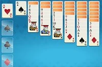 I Yukon Solitaire bygger du upp de fyra stiftelserna