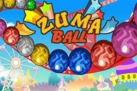 Kombination av Zuma och flipperspel, få 3 bollar av samma färg i rad